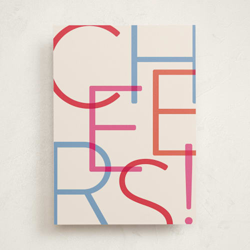 This is a multi graduation cards with standard by Iveta Angelova called colorful cheers printing on signature in greeting cards
