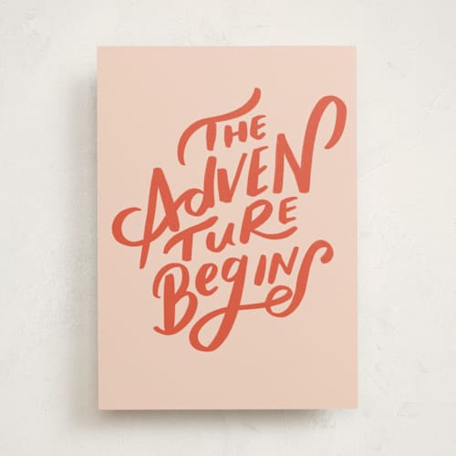 This is a pumpkin graduation cards with standard by Lori Wemple called the adventure begins printing on signature in greeting cards