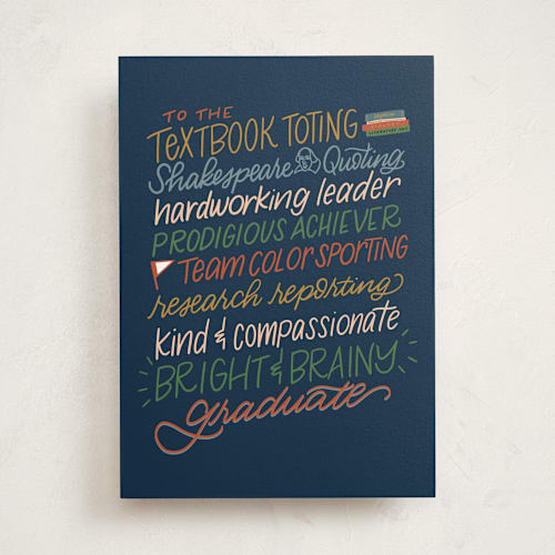This is a grass graduation cards with standard by Cindy Reynolds called bright and brainy printing on signature in greeting cards