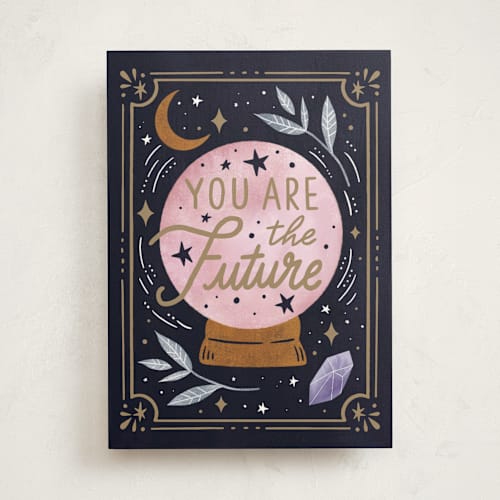 This is a rose graduation cards with standard by Cindy Chu called you are the future printing on signature in greeting cards