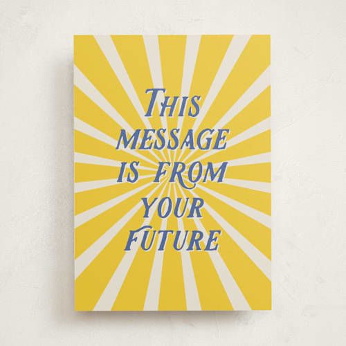 This is a sunshine graduation cards with standard by Alexandra Cohn called your future printing on signature in greeting cards