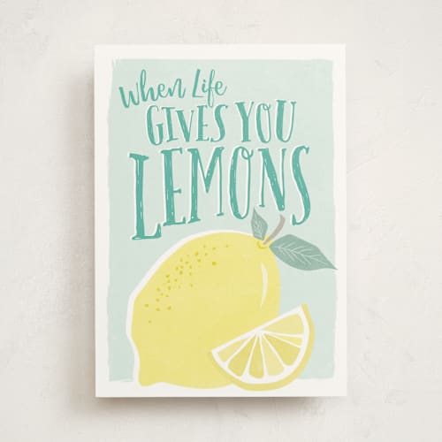 This is a pool get well soon cards with standard by Karidy Walker called squeezing lemons printing on signature in greeting cards