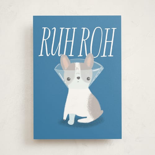 This is a pond get well soon cards with standard by Itsy Belle Studio called ruh roh printing on signature in greeting cards