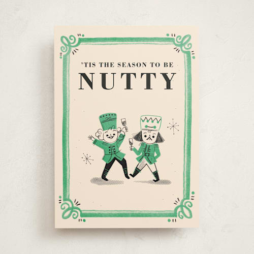 This is a butter greeting cards with standard by Vivian Yiwing called nutty party printing on signature in greeting cards