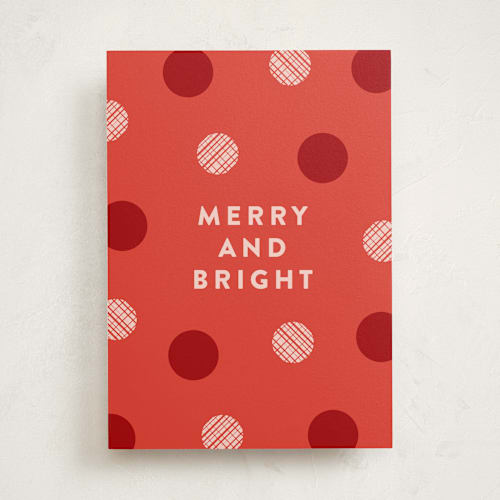 This is a scarlet greeting cards with standard by Susan Asbill called dotted printing on signature in greeting cards