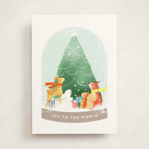 This is a forest greeting cards with standard by chocomocacino called pizelle printing on signature in greeting cards
