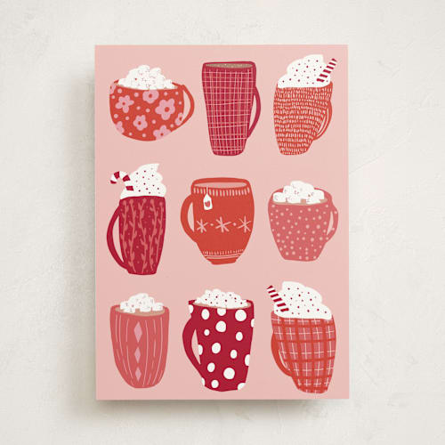 This is a cupcake greeting cards with standard by Jenna Holcomb called mug shots printing on signature in greeting cards