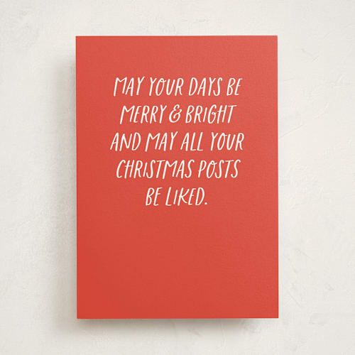 This is a santa greeting cards with standard by Lea Delaveris called christmas likes printing on signature in greeting cards