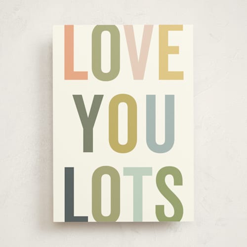 This is a forest friendship cards with standard by Sara Hicks Malone called love you lots (and lots) printing on signature in greeting cards
