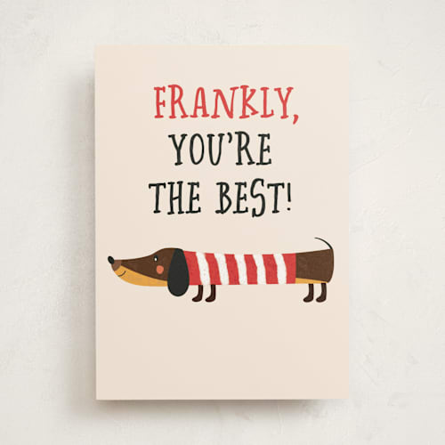 This is a almond friendship cards with standard by Erica Krystek called frankly printing on signature in greeting cards