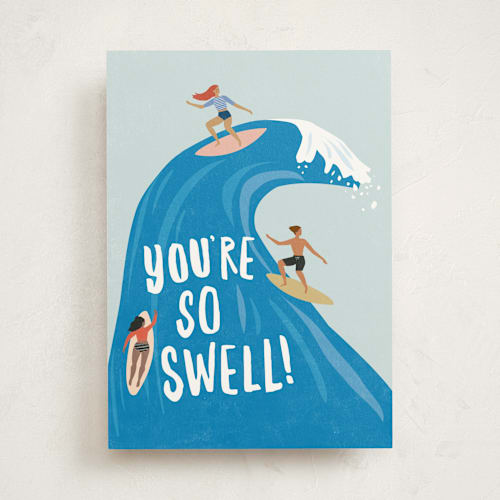 This is a ocean friendship cards with standard by Karidy Walker called surf swell printing on signature in greeting cards
