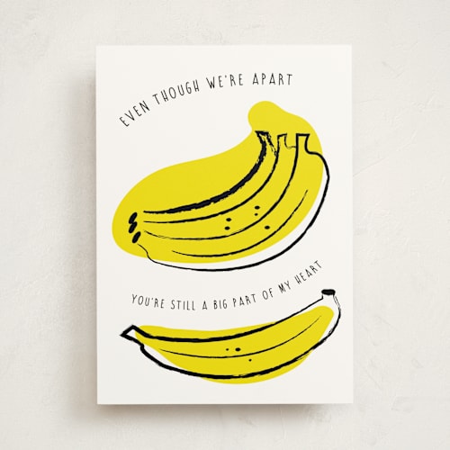 This is a banana friendship cards with standard by Cherie Valenzuela called bunches printing on signature in greeting cards