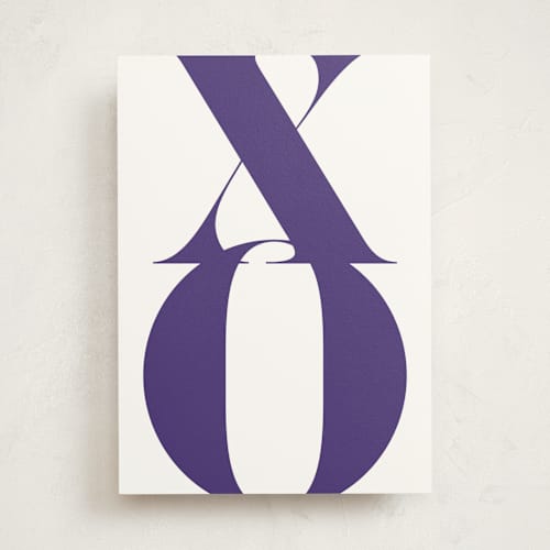 This is a royal friendship cards with standard by Baumbirdy called stacked love printing on signature in greeting cards