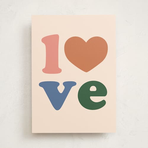 This is a peach friendship cards with standard by Jennifer Lew called fab love printing on signature in greeting cards
