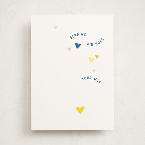 This is a buttercup friendship cards with standard by Baumbirdy called air hugs printing on signature in greeting cards