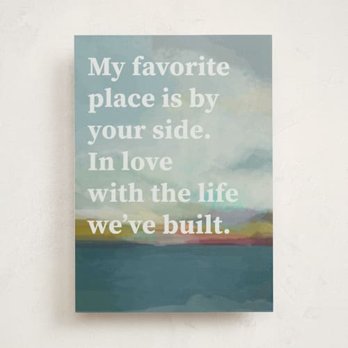 This is a ocean friendship cards with standard by Teja D called by your side printing on signature in greeting cards