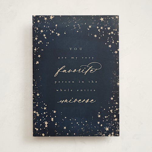 This is a midnight friendship cards with standard by AK Graphics called very favorite printing on signature in greeting cards