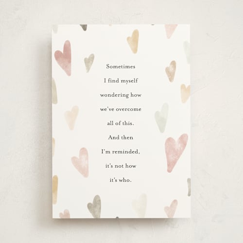 This is a cloud friendship cards with standard by Melissa LeRay called how we've overcome printing on signature in greeting cards