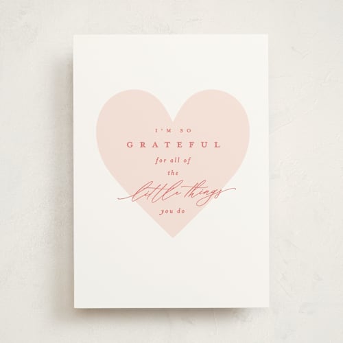 This is a peony friendship cards with standard by Everett Paper Goods called big hearted printing on signature in greeting cards
