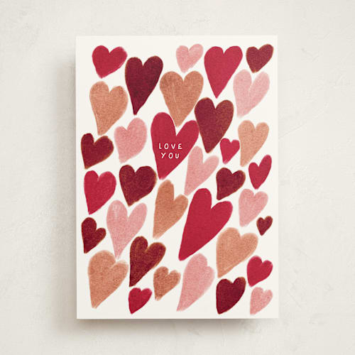 This is a cherry friendship cards with standard by Vivian Yiwing called hearts printing on signature in greeting cards