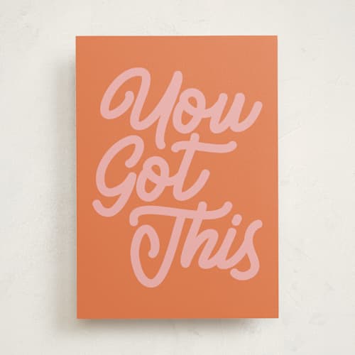 This is a tangerine friendship cards with standard by Beth Vassalo called you got this printing on signature in greeting cards