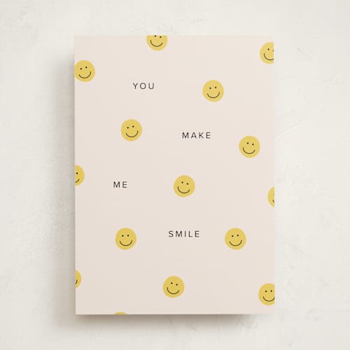 This is a honey friendship cards with standard by Ellen Schlegelmilch called you make me smile printing on signature in greeting cards