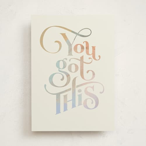 This is a natural friendship cards with standard by Jennifer Wick called upwards printing on signature in greeting cards