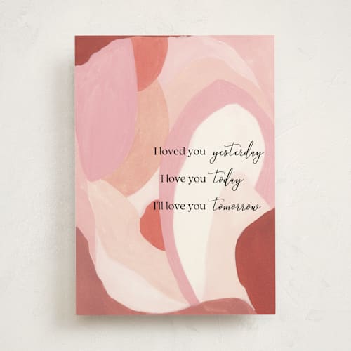 This is a rose friendship cards with standard by Eunmee Studio called full of heart printing on signature in greeting cards