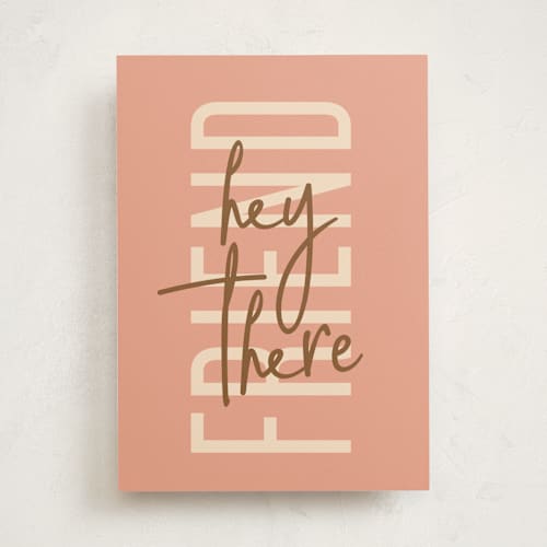 This is a candy friendship cards with standard by Shari Margolin called hey there printing on signature in greeting cards