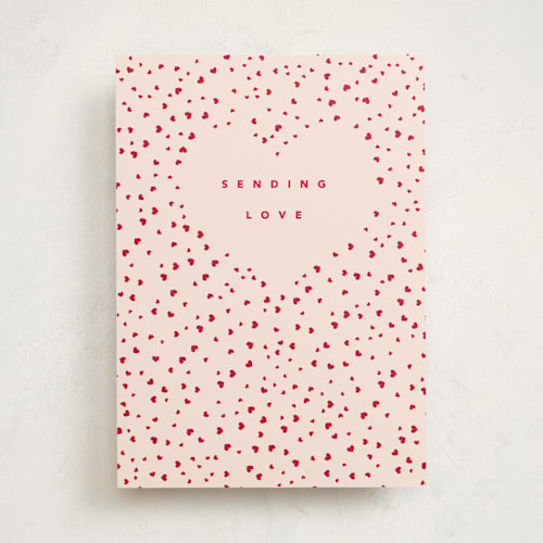 This is a blush friendship cards with standard by Creo Study called love shines printing on signature in greeting cards