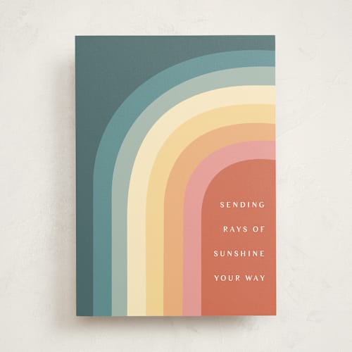 This is a sunshine friendship cards with standard by Karidy Walker called sending rays of sunshine printing on signature in greeting cards