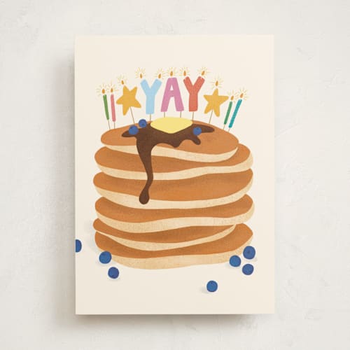 This is a sienna birthday cards for kids with standard by Ana Peake called you stack up printing on signature in greeting cards