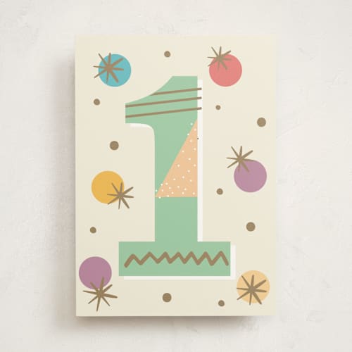 This is a champagne birthday cards for kids with standard by Oma N. Ramkhelawan called mod one printing on signature in greeting cards