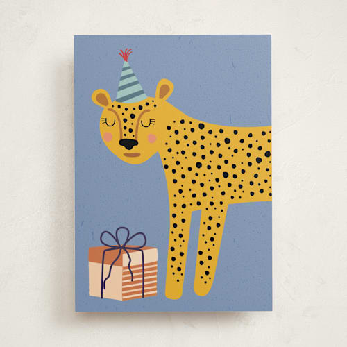 This is a pool birthday cards for kids with standard by Jenna Skead called spot birthday printing on signature in greeting cards