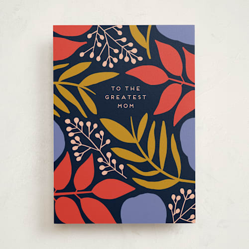 This is a colorful mothers day cards with standard by Genna Blackburn called floral frame printing on signature in greeting cards