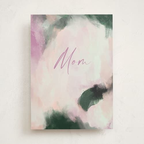This is a carnation mothers day cards with standard by Heather Cairl called abstract printing on signature in greeting cards