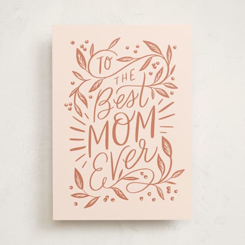 This is a melon mothers day cards with standard by Alethea and Ruth called to the best mom ever printing on signature in greeting cards