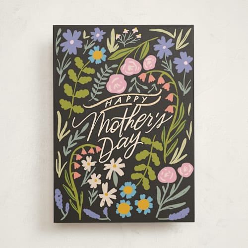 This is a beetle mothers day cards with standard by Kiley Bennett called wildflower greeting printing on signature in greeting cards