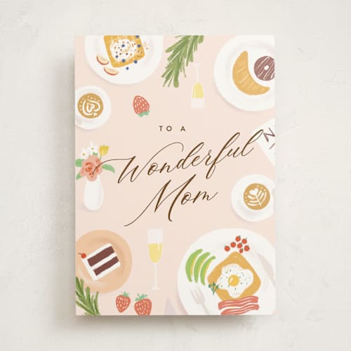 This is a rose mothers day cards with standard by chocomocacino called soufflè printing on signature in greeting cards