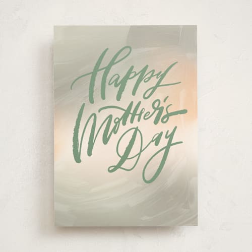 This is a mist mothers day cards with standard by Anastasia Makarova called shining mother's day printing on signature in greeting cards