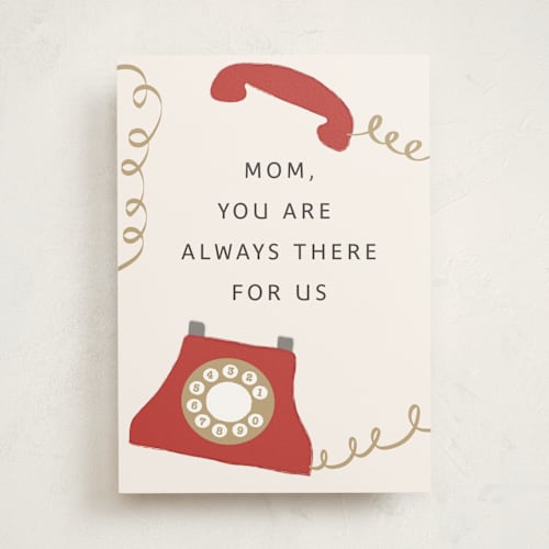 This is a lily mothers day cards with standard by Maja Cunningham called always there for us printing on signature in greeting cards
