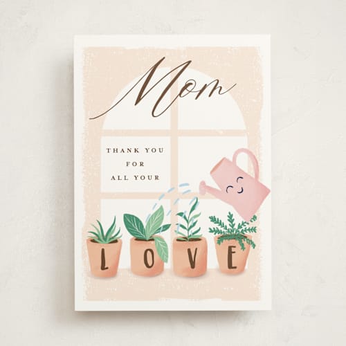 This is a cream mothers day cards with standard by chocomocacino called cantucci printing on signature in greeting cards