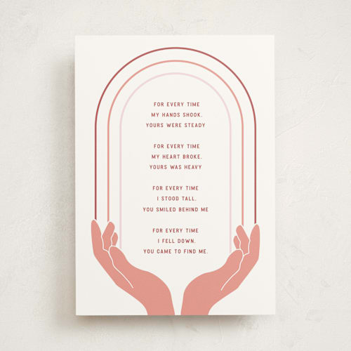This is a pearl mothers day cards with standard by Kamala Nahas called every time printing on signature in greeting cards