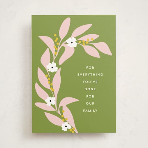 This is a leaf mothers day cards with standard by Angela Garrick called everything everyday printing on signature in greeting cards