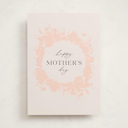 This is a latte mothers day cards with standard by Lori Wemple called floral circlet printing on signature in greeting cards