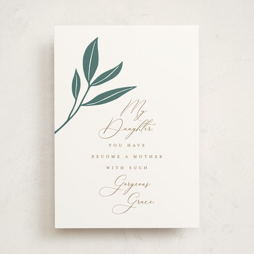 This is a powder mothers day cards with standard by Jayne Alfieri called gorgeous grace printing on signature in greeting cards