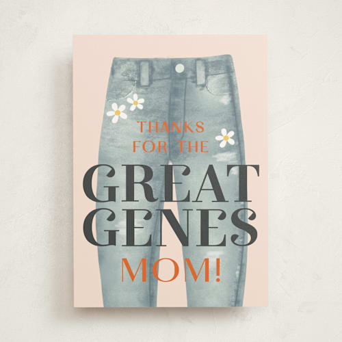This is a denim mothers day cards with standard by Itsy Belle Studio called great genes printing on signature in greeting cards
