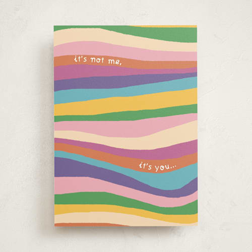 This is a rainbow mothers day cards with standard by letterfix called it's you printing on signature in greeting cards