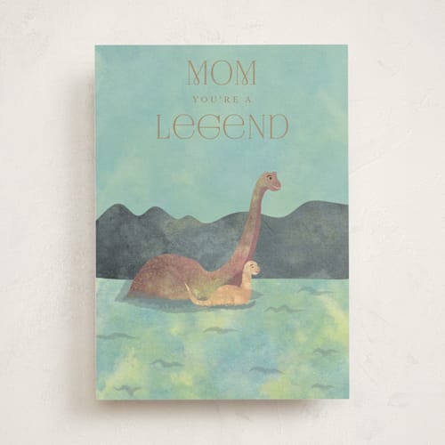 This is a lake mothers day cards with standard by Kanika Mathur called mom legend printing on signature in greeting cards