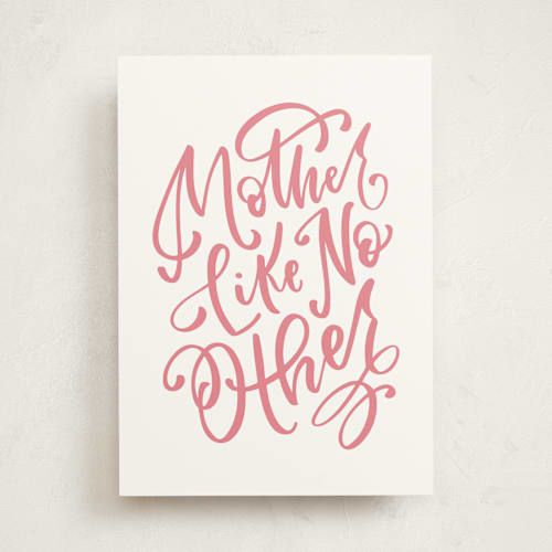 This is a carnation mothers day cards with standard by Amy Payne called mother like no other printing on signature in greeting cards
